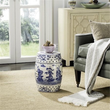 Safavieh Ocean Jewel Garden Stool, Blue ACS4555A